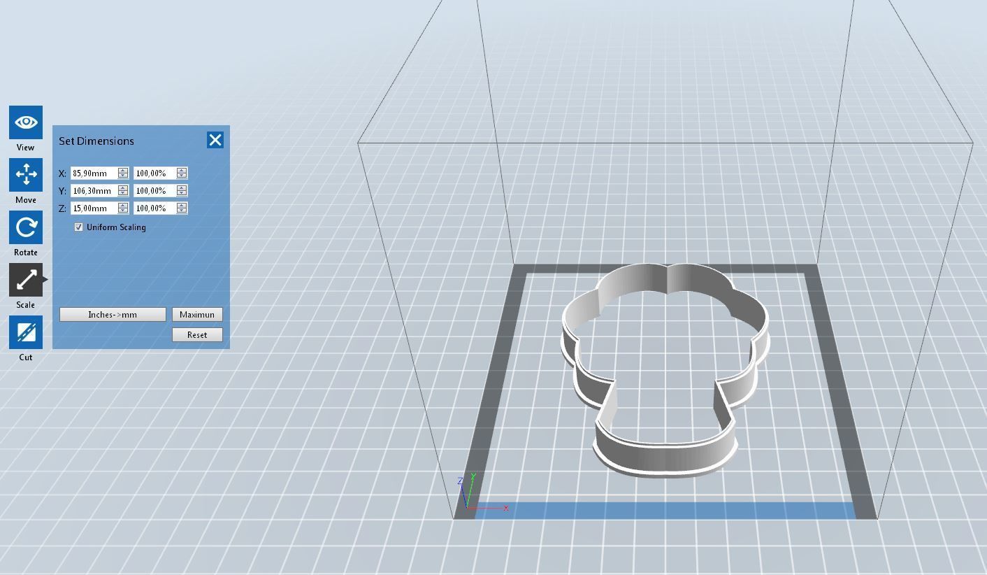  0026 Bouquet of flowers 2 cookie cutter 3D print model_1