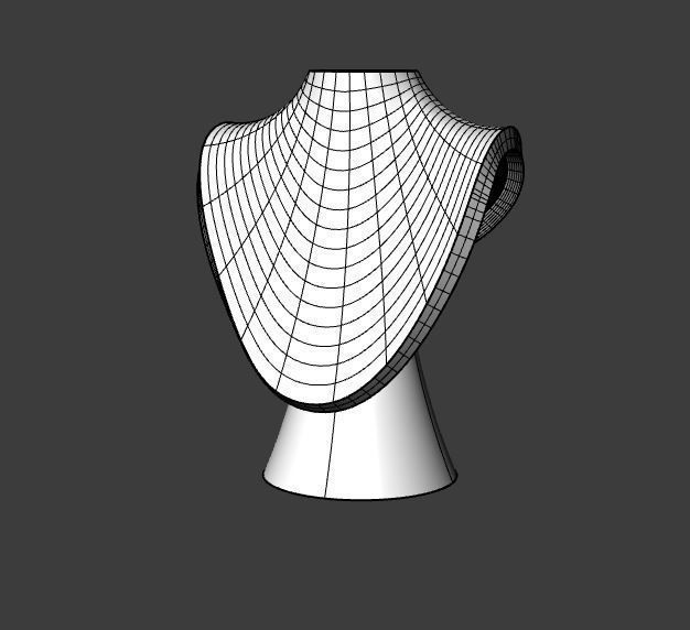 BUST for jewelry 3D print model_5