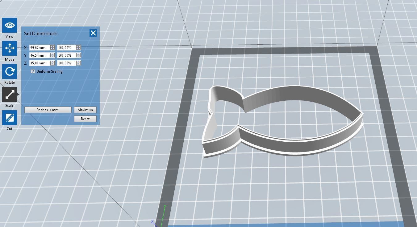 0028 Christian fish cookie cutter 3D print model_1