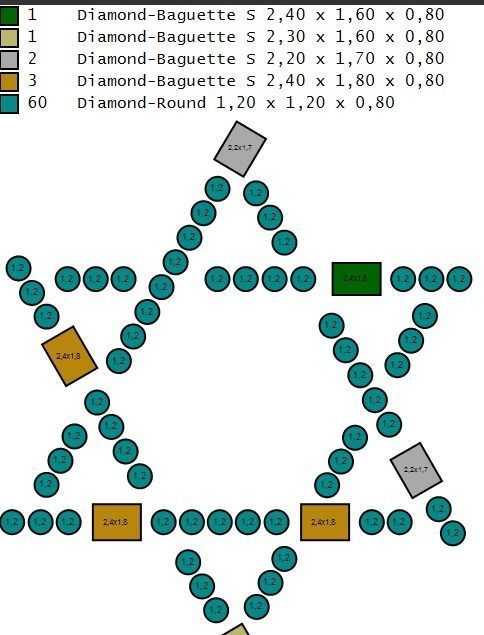 Star of David Pendant 3D print model_4