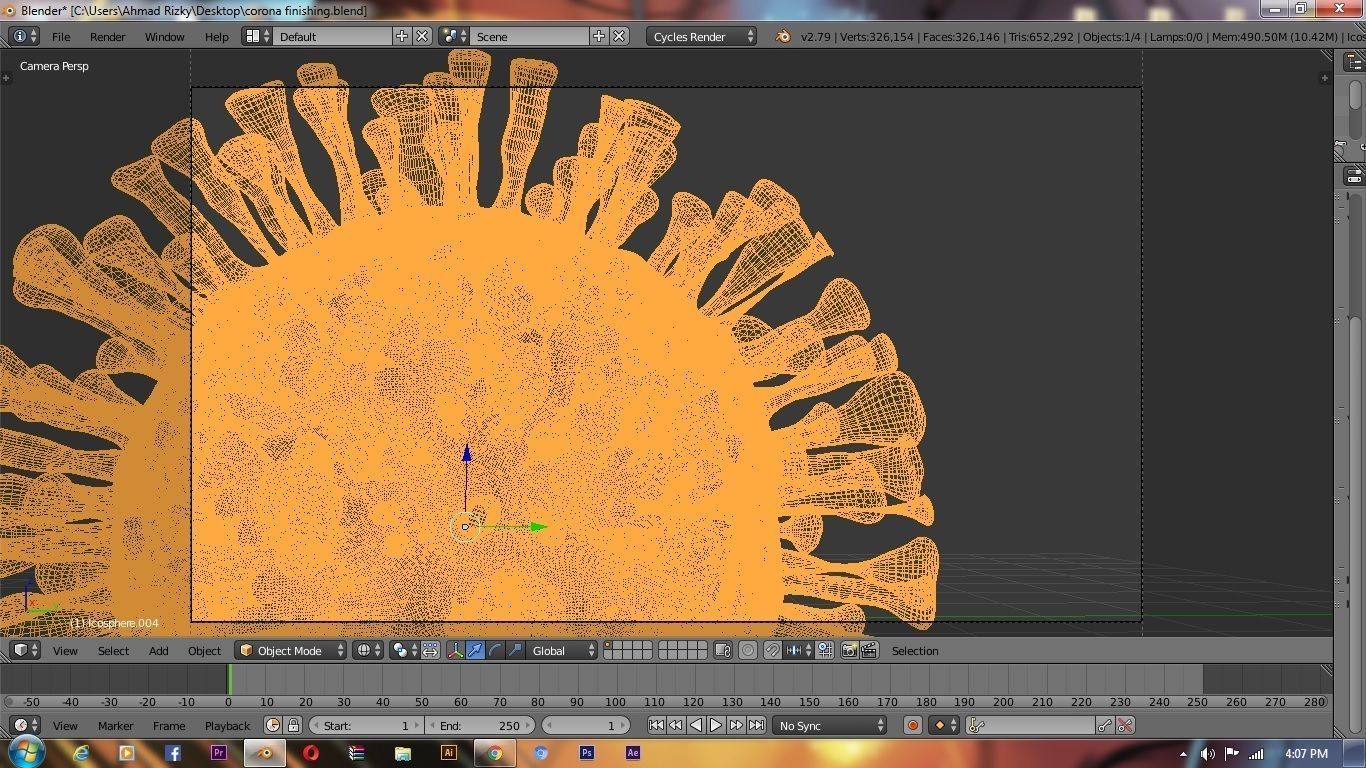 Corona Virus 3D model 3D model_7