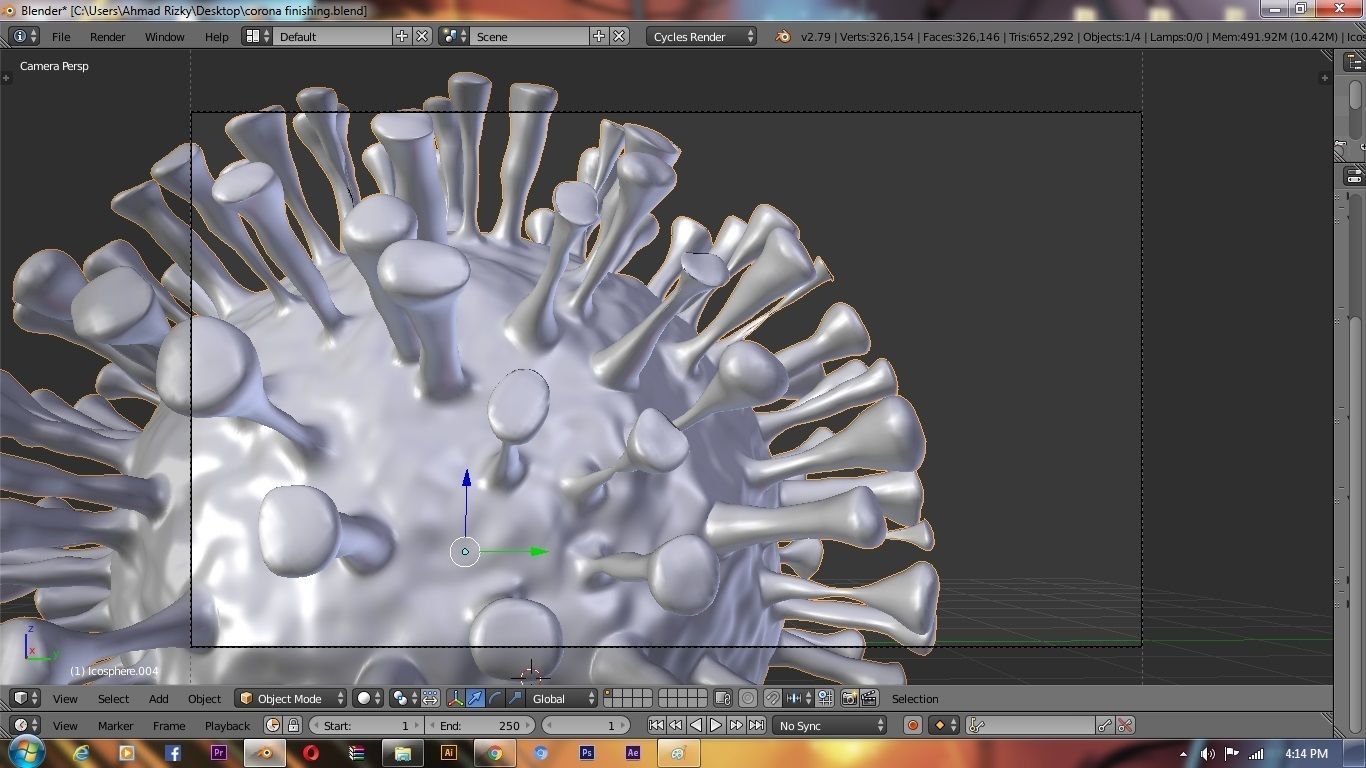 Corona Virus 3D model 3D model_6