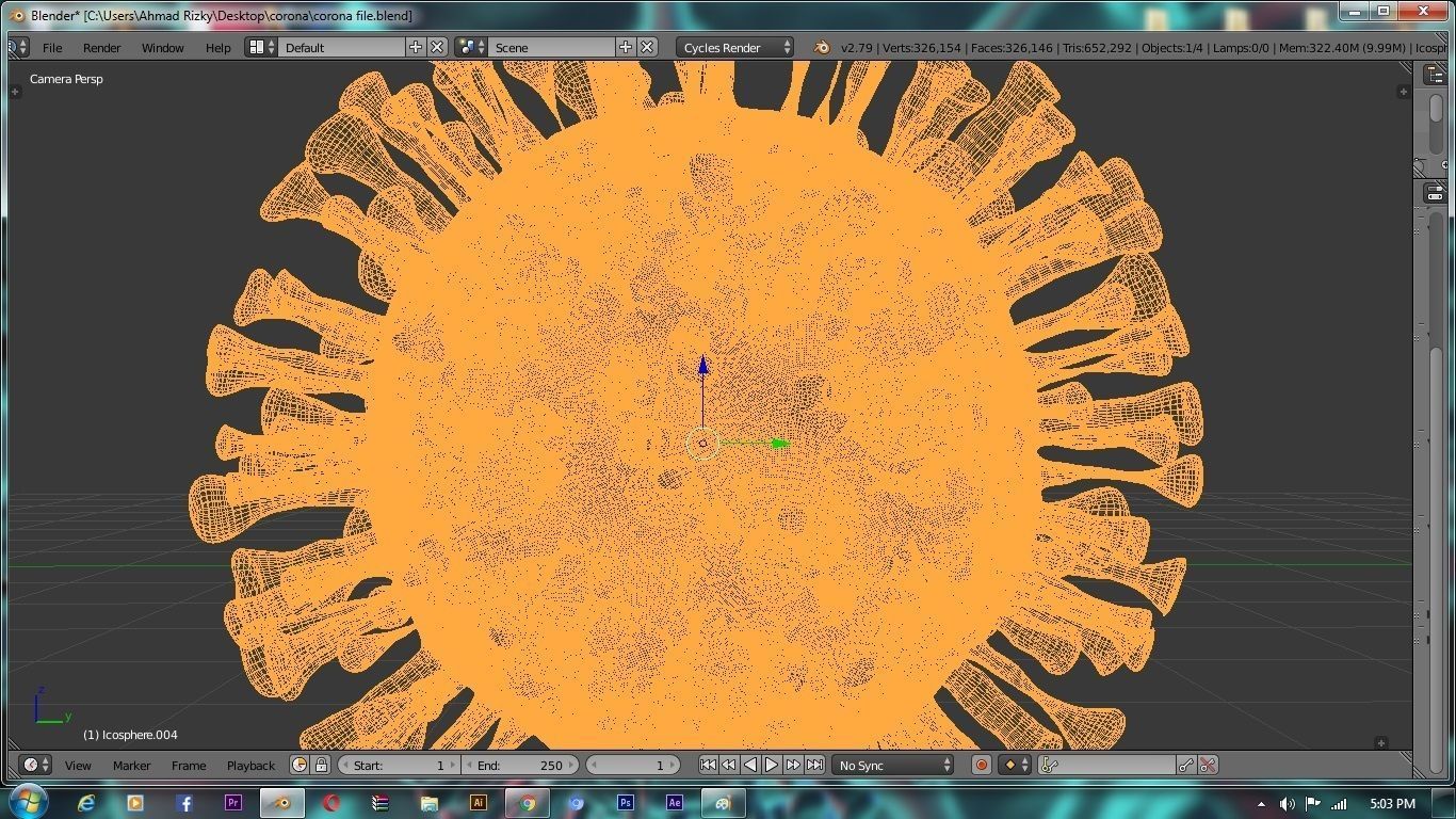 Corona Virus 3D model 3D model_8