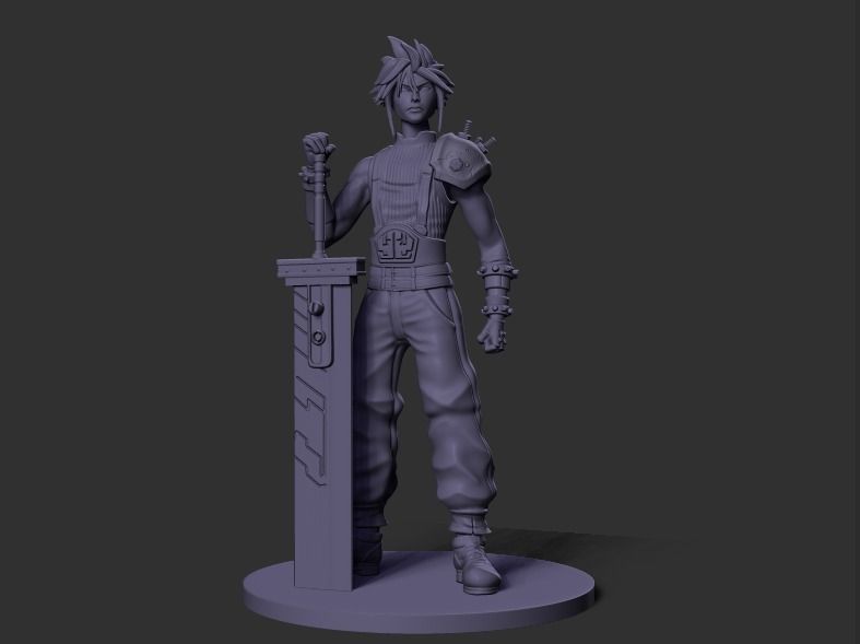 Cloud - Final Fantasy 3D print model_1