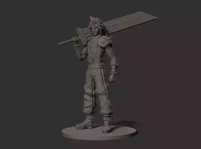 Cloud - Final Fantasy 3D print model