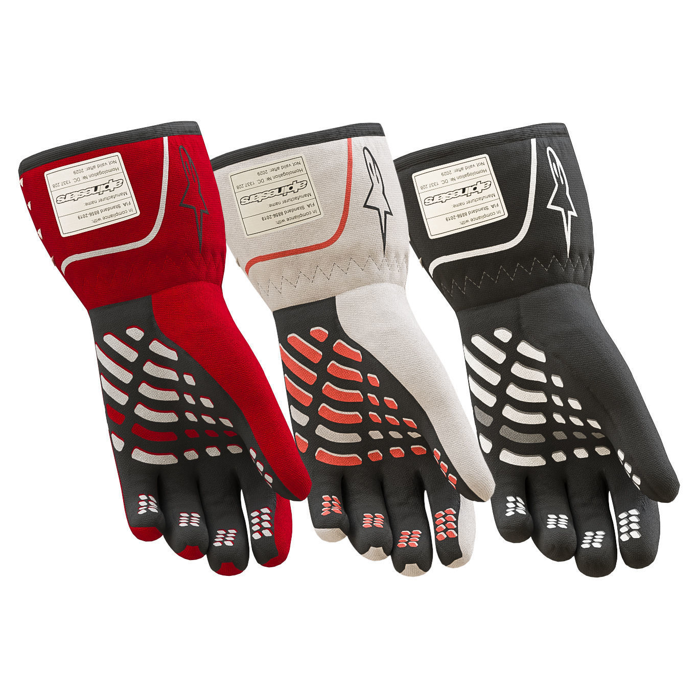 Alpinestars TECH-1 RACE V2 GLOVES 3D model_1