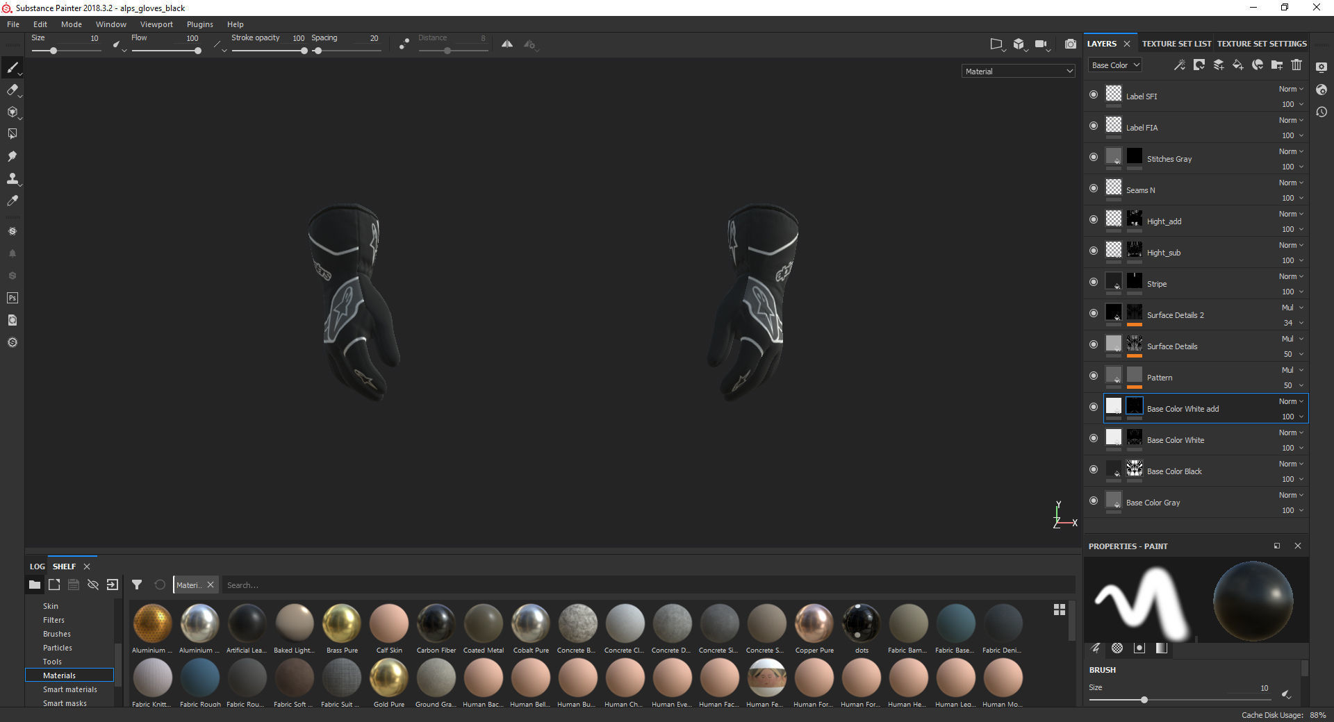 Alpinestars TECH-1 RACE V2 GLOVES 3D model_23