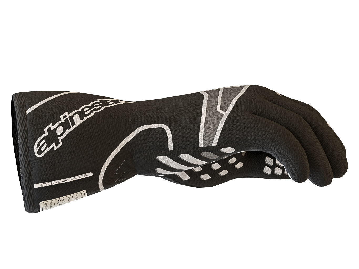 Alpinestars TECH-1 RACE V2 GLOVES 3D model_13