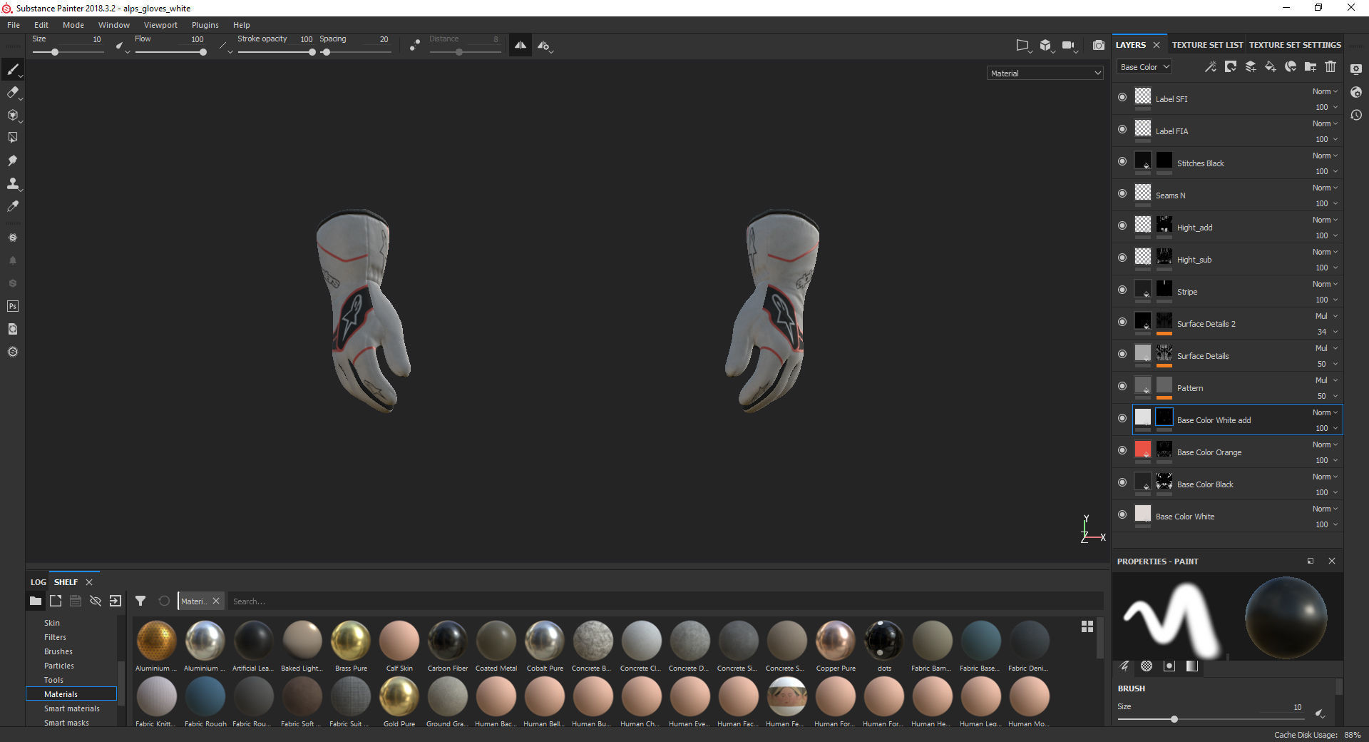 Alpinestars TECH-1 RACE V2 GLOVES 3D model_22