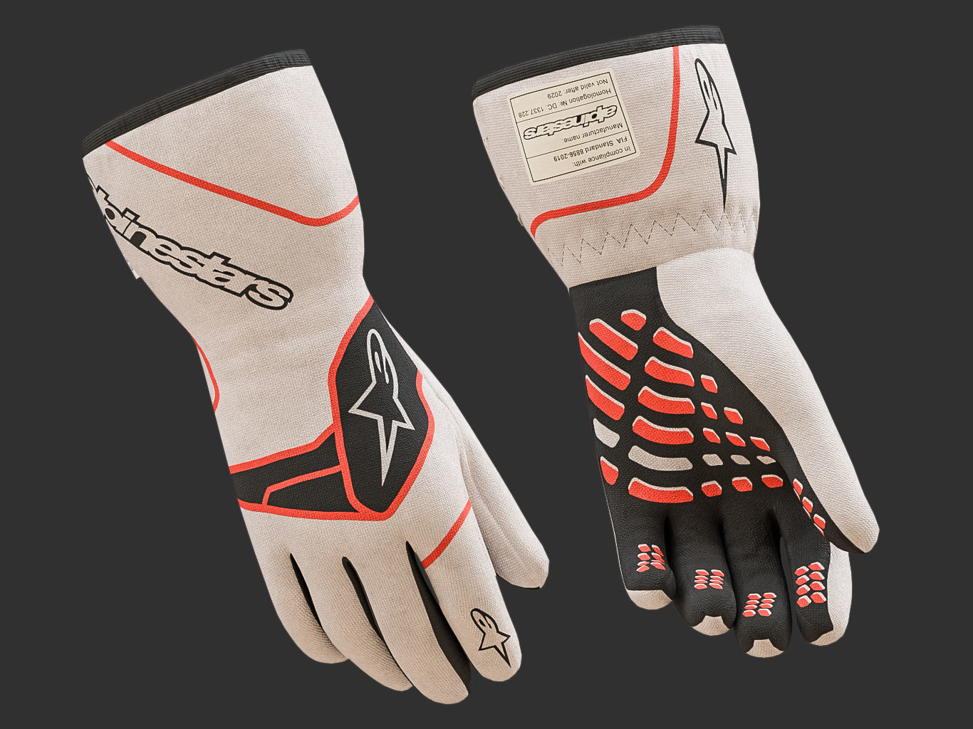 Alpinestars TECH-1 RACE V2 GLOVES 3D model_3
