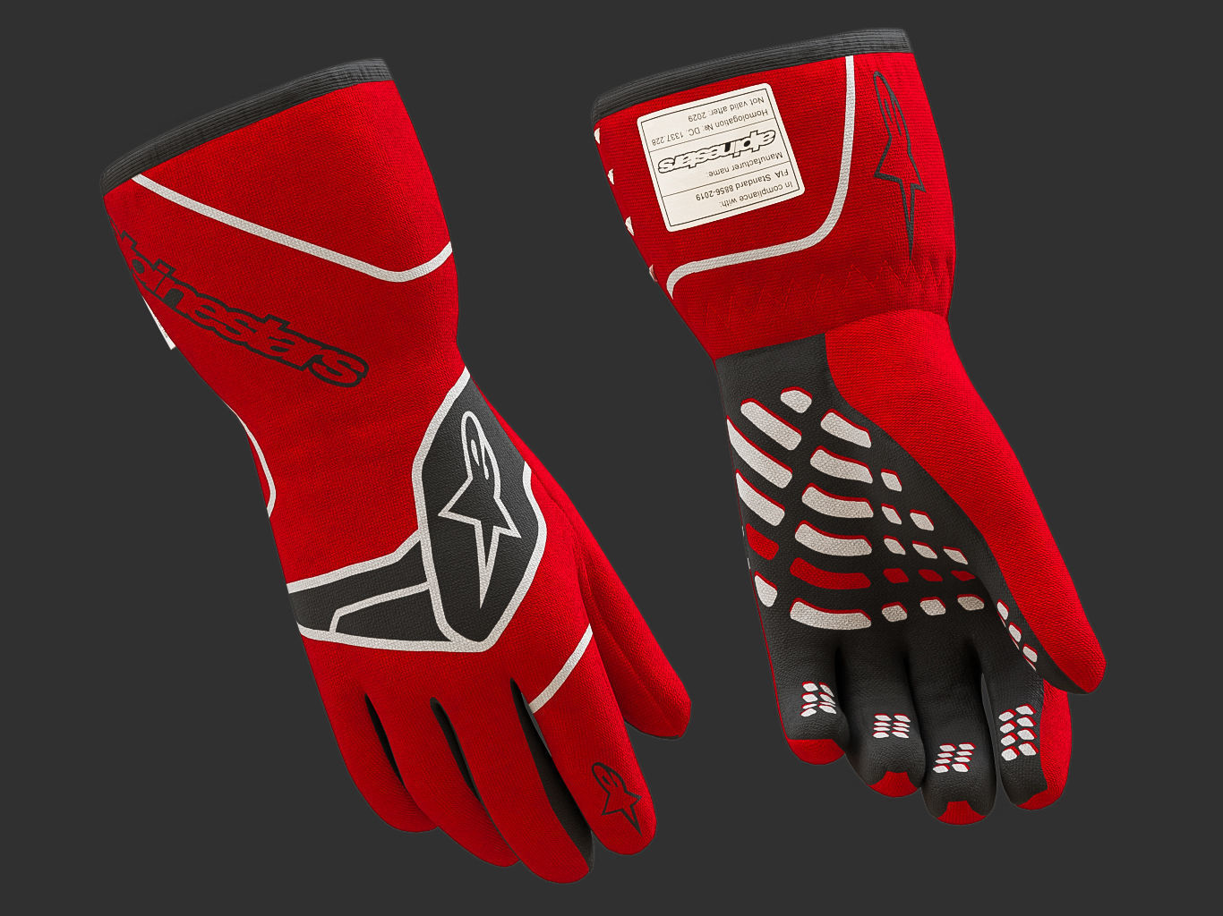 Alpinestars TECH-1 RACE V2 GLOVES 3D model_2