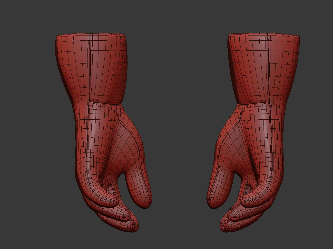 Alpinestars TECH-1 RACE V2 GLOVES 3D model_20