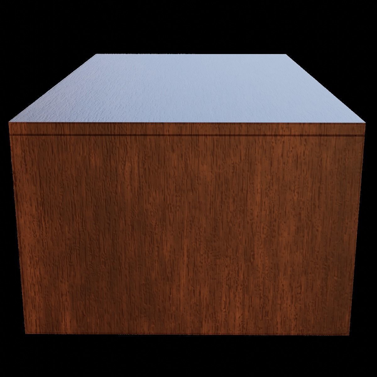 epsilon solid wood coffee table Low-poly 3D model_4