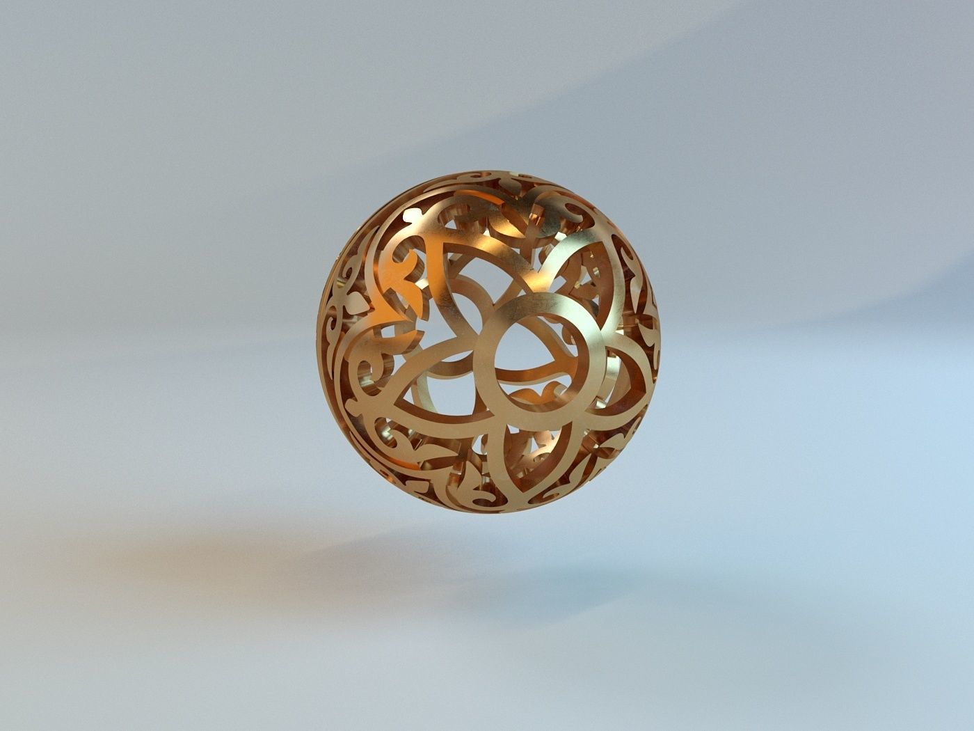 Ornament bead model 3D print model_1