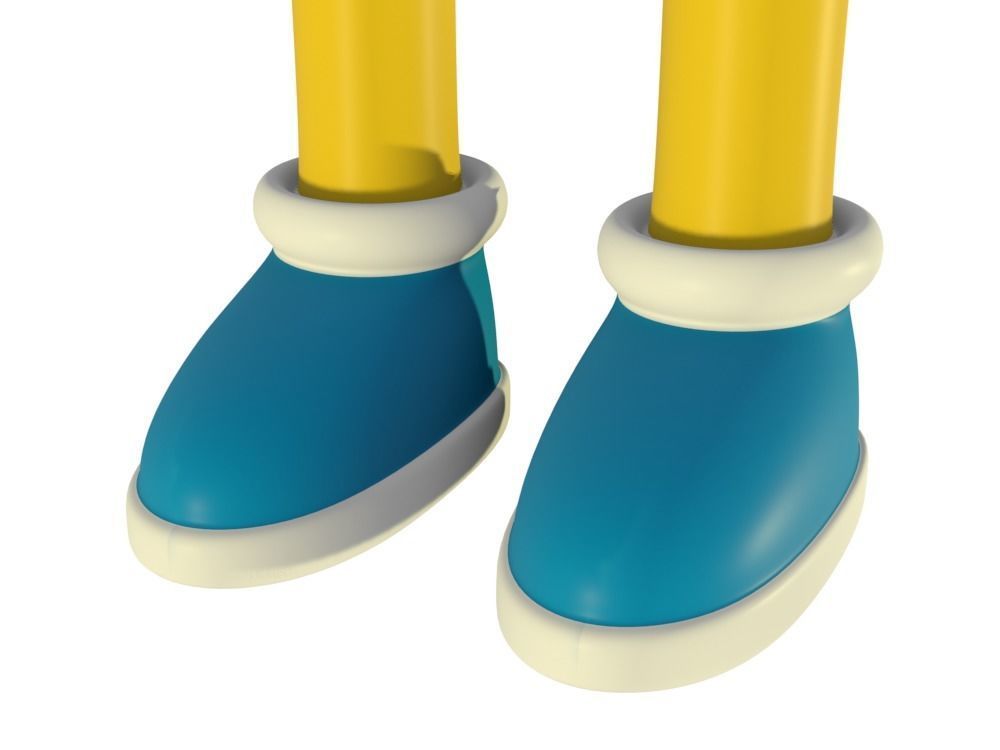 Low-Poly Bart Simpson 3D model rigged cartoon character Low-poly 3D model_9