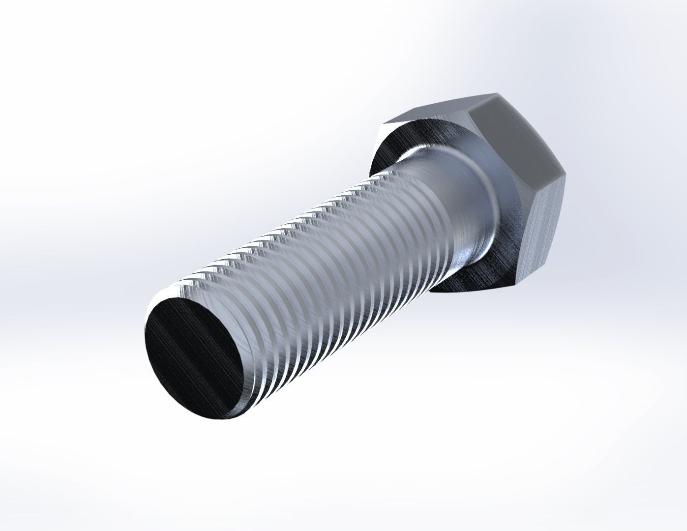 M16 BOLT and M16 NUT 3D model_5