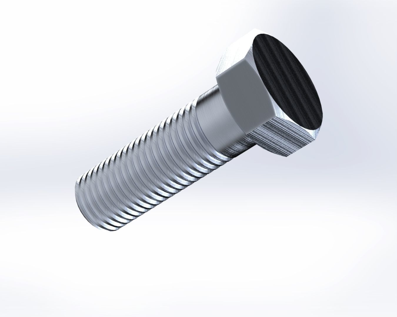 M16 BOLT and M16 NUT 3D model_8