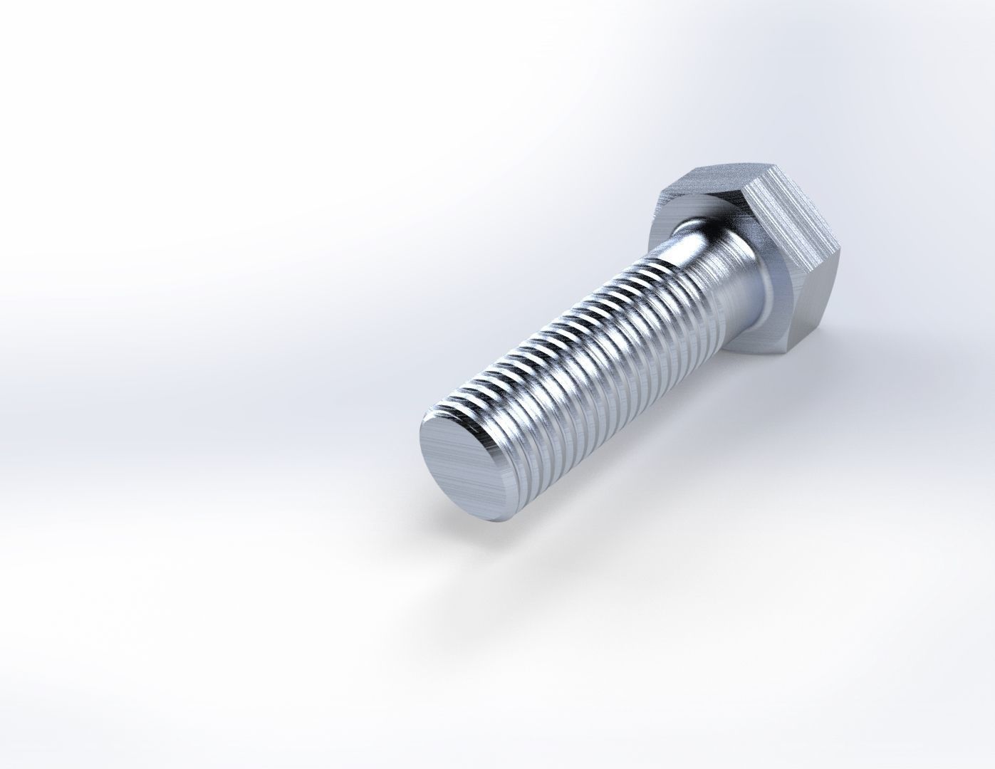 M16 BOLT and M16 NUT 3D model_6