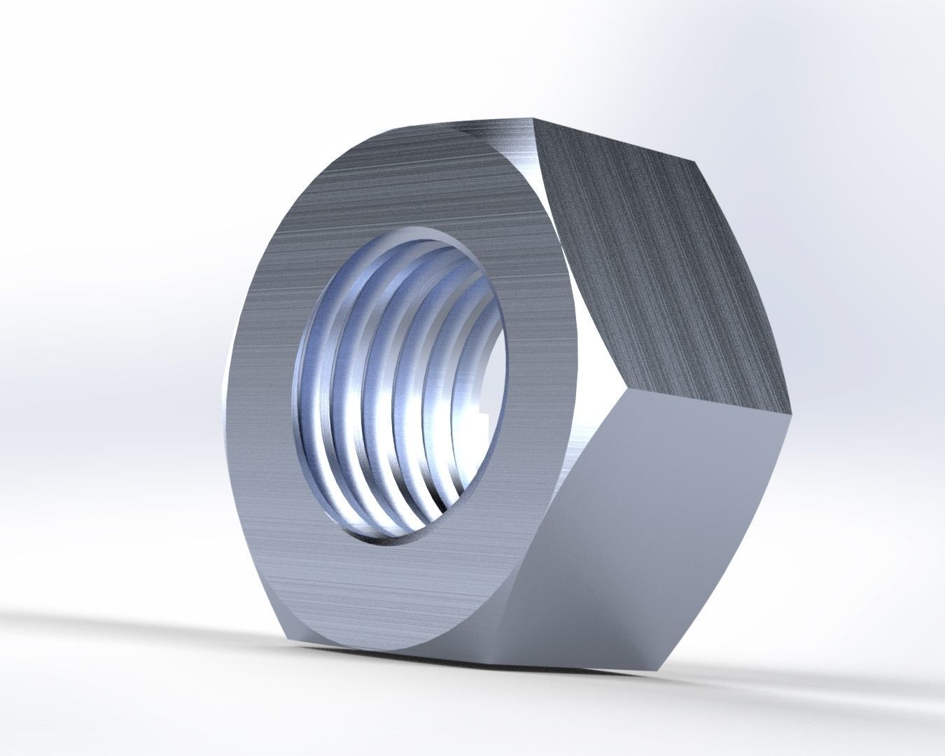 M16 BOLT and M16 NUT 3D model_4