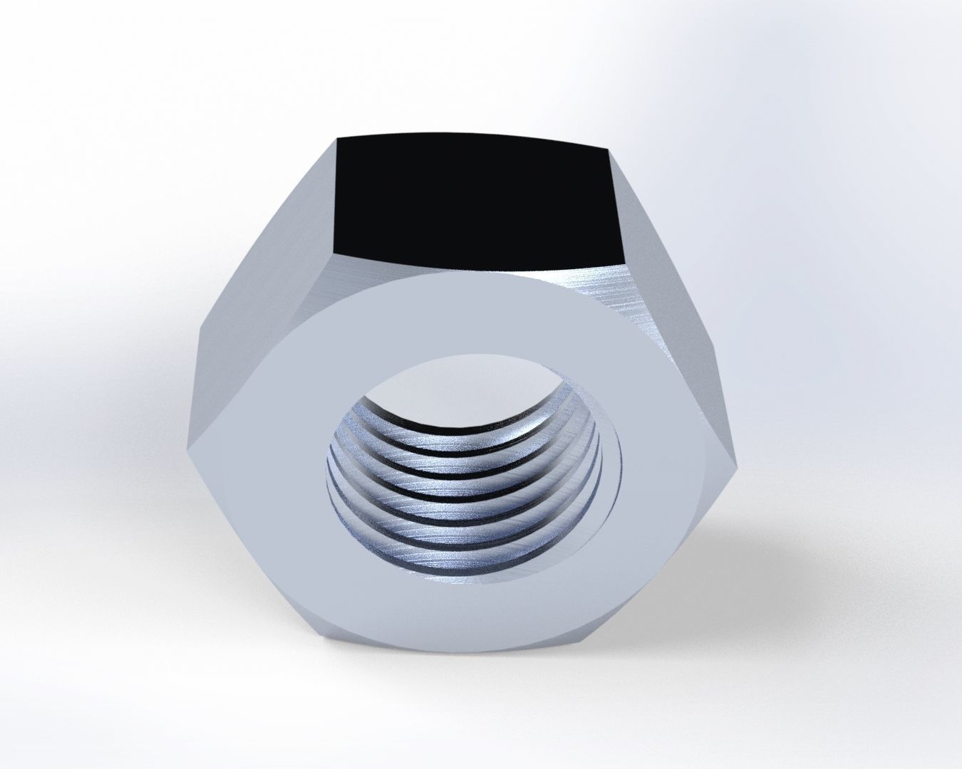 M16 BOLT and M16 NUT 3D model_2