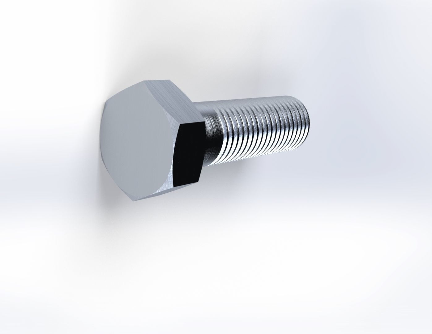 M16 BOLT and M16 NUT 3D model_7