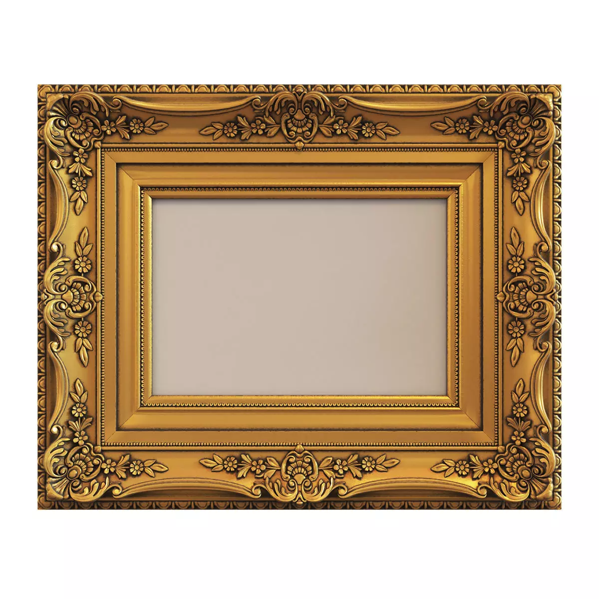 Frame picture gold v9 3D model