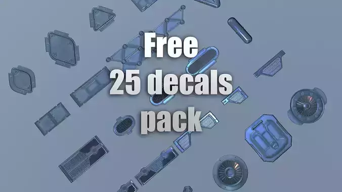Free Sci-fi decals pack