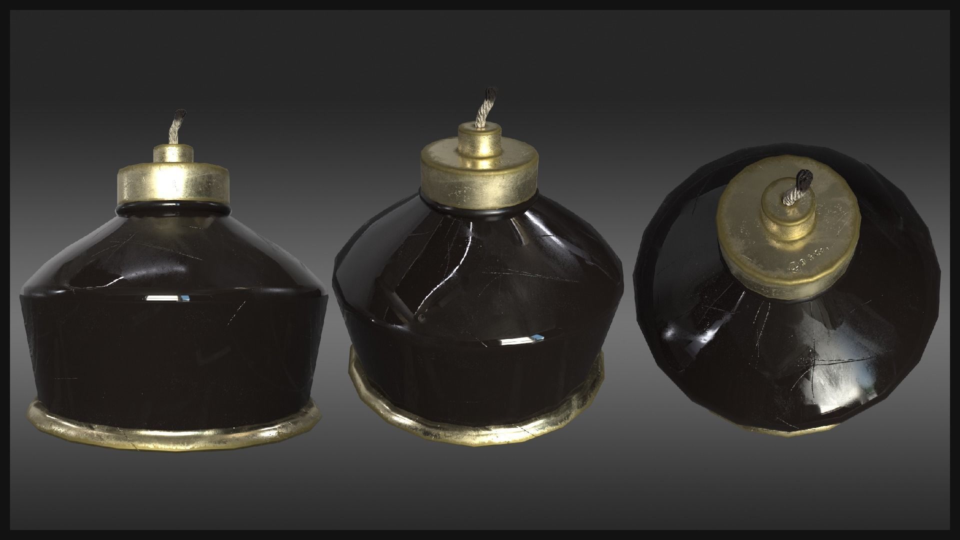 Plague Doctor Lab Equipment Pack Low-poly 3D model_3