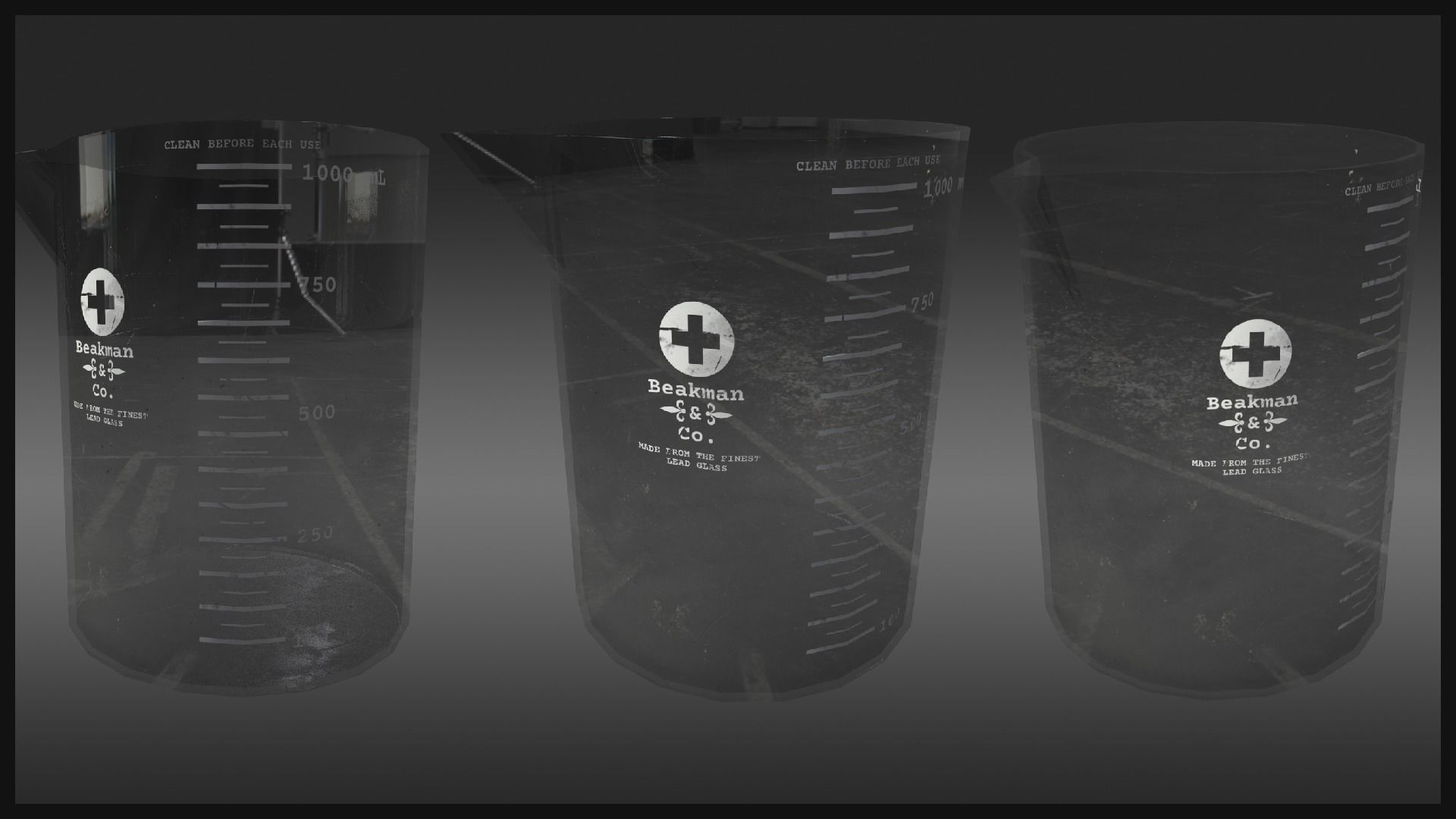 Plague Doctor Lab Equipment Pack Low-poly 3D model_1