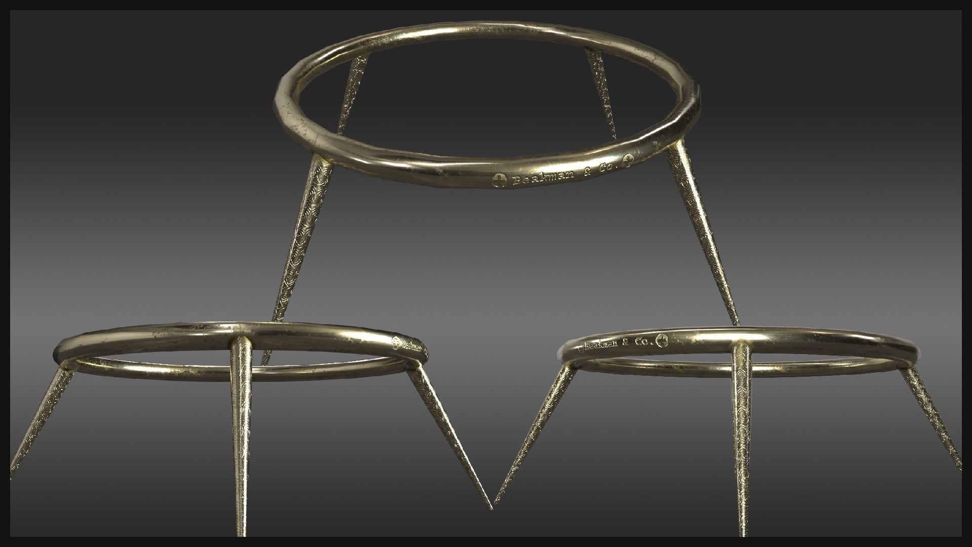 Plague Doctor Lab Equipment Pack Low-poly 3D model_2