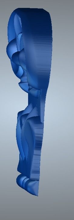 Carved capitel 3D sculpture stl Free 3D print model_7