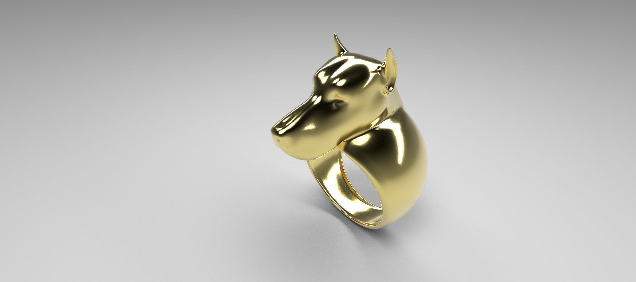 Ring dog printable 3d model 3D print model_9