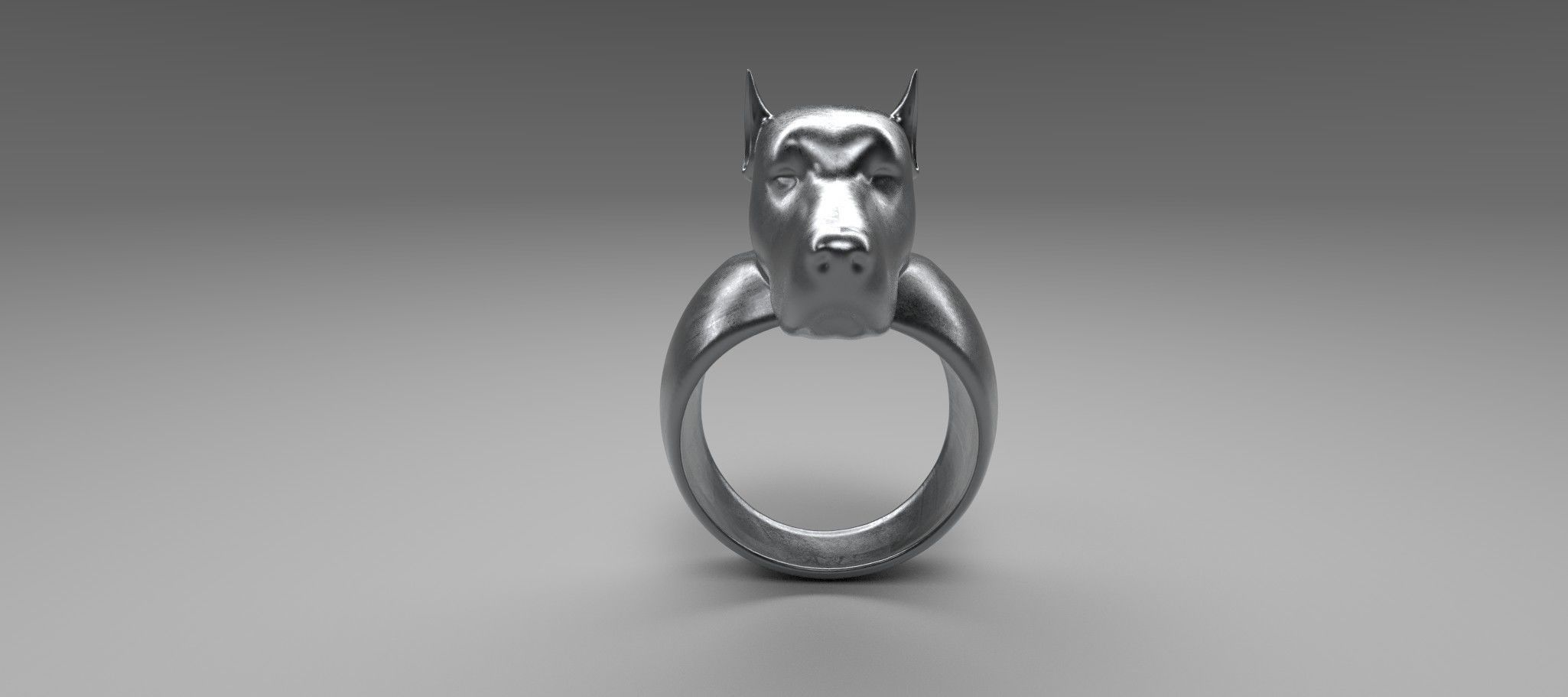 Ring dog printable 3d model 3D print model_5