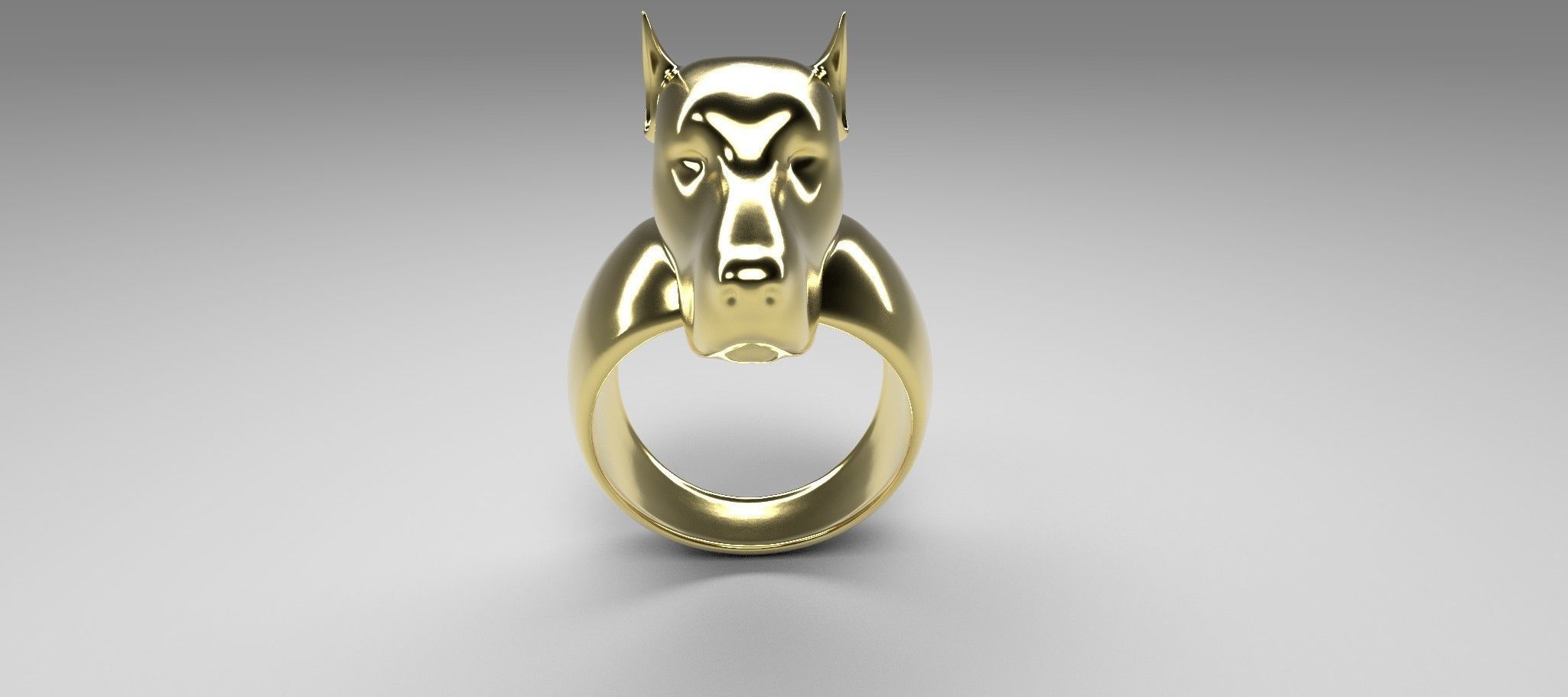 Ring dog printable 3d model 3D print model_8