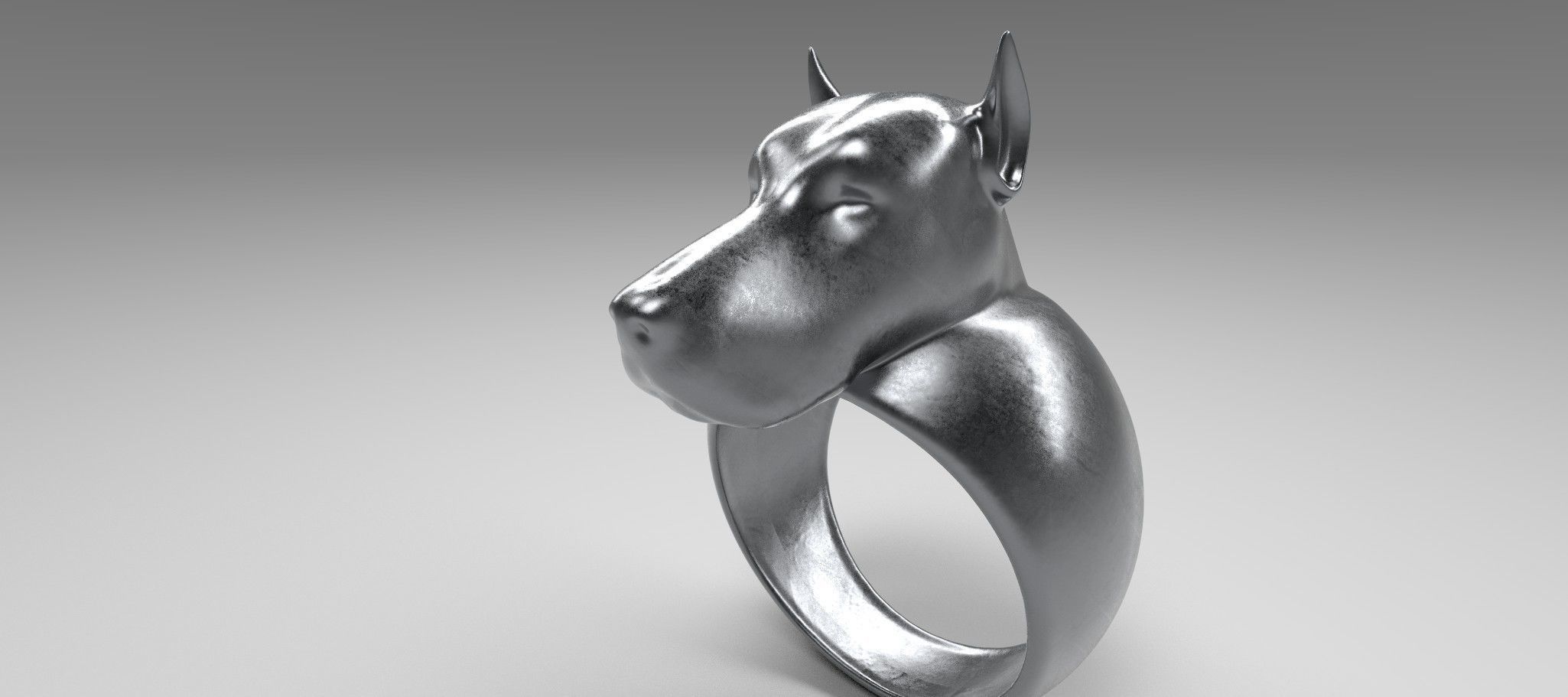 Ring dog printable 3d model 3D print model_3