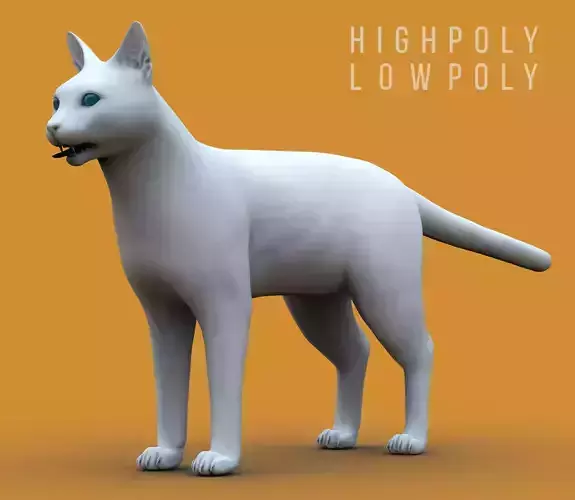 CAT Higholy Lowpoly