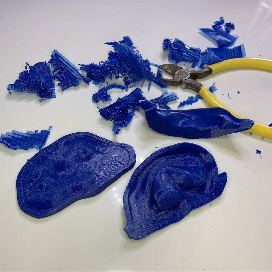 3D print mold for ear silicone prosthesis 3D print model_11
