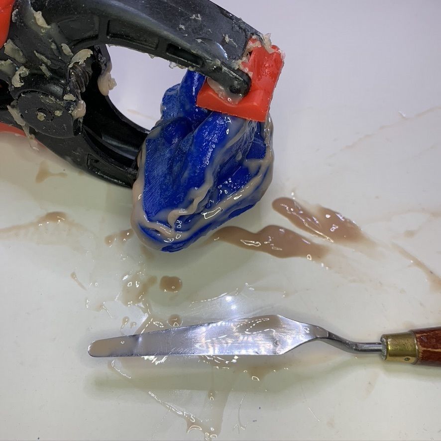 3D print mold for ear silicone prosthesis 3D print model_9