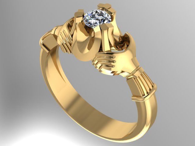fantasy rings 3D print model_1