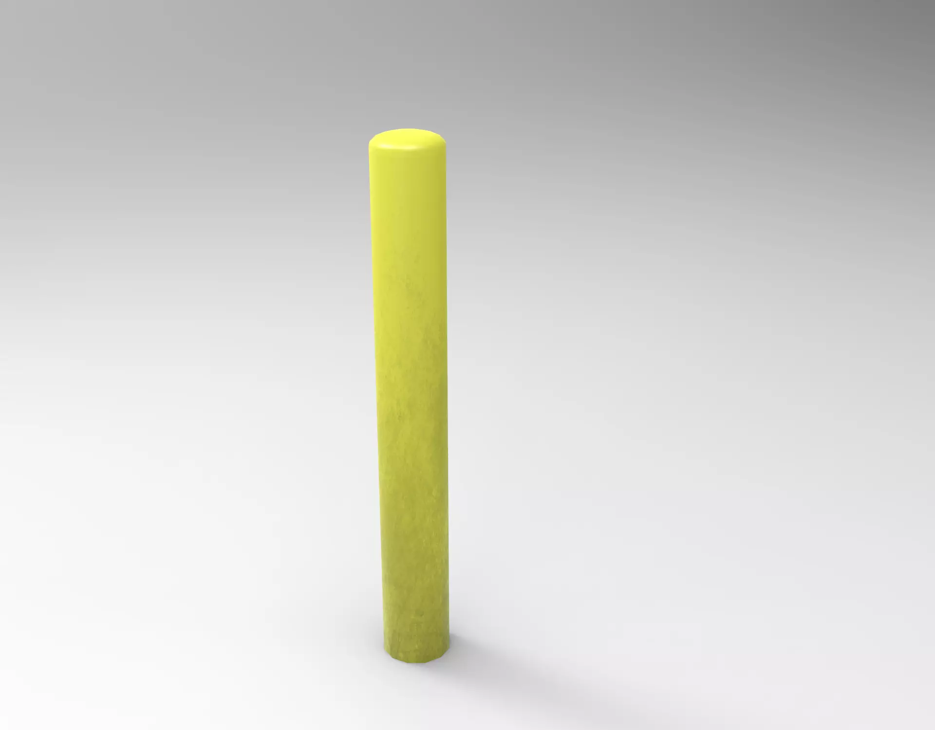Barrier Pole Low-poly 3D model_0