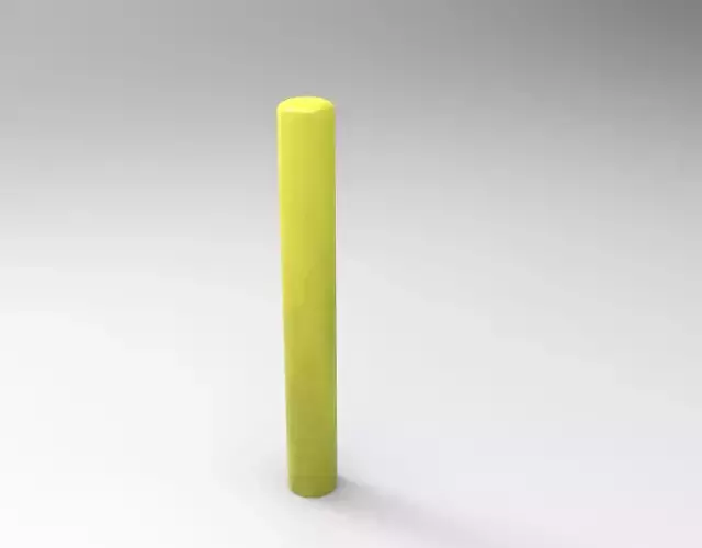 Barrier Pole Low-poly 3D model Barrier Pole Low-poly 3D model