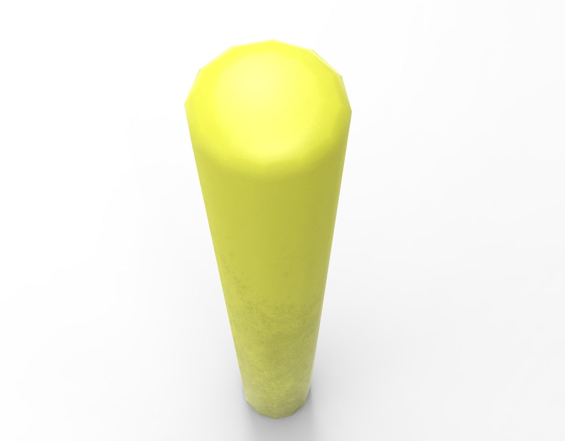 Barrier Pole Low-poly 3D model_3