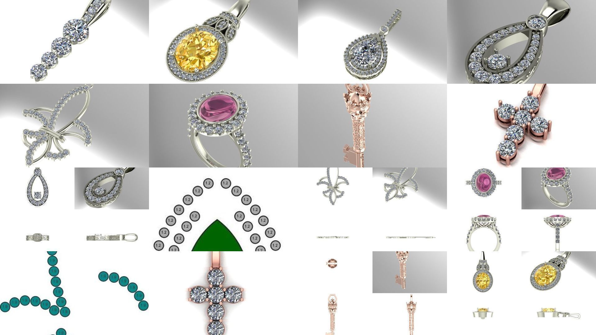 Mixed pendant collection _1