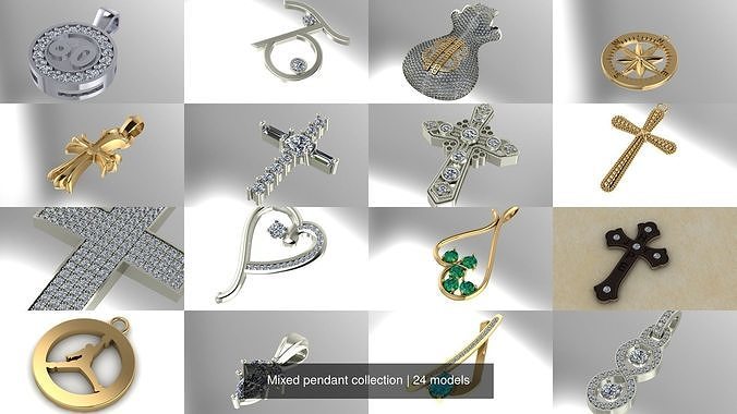 Mixed pendant collection 