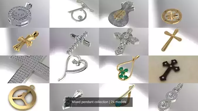 Mixed pendant collection 