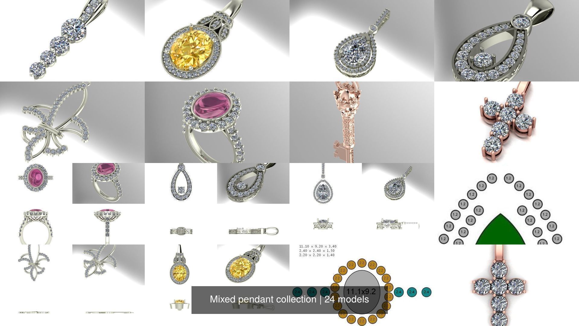 Mixed pendant collection _2