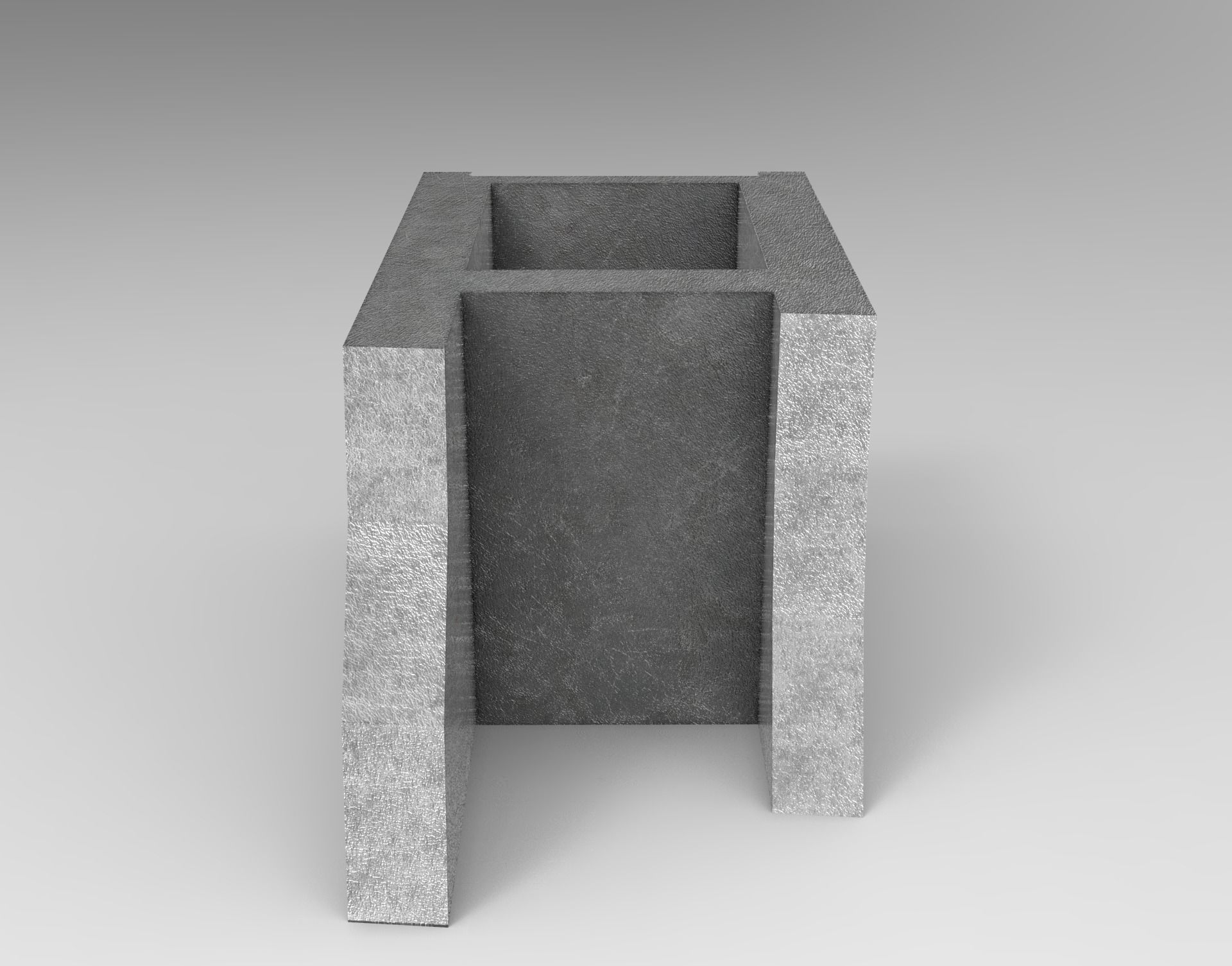 Cinder Block Pack Low-poly 3D model_5