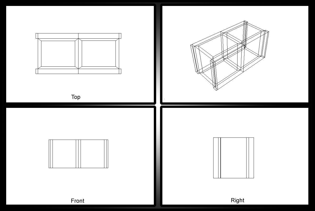 Cinder Block Pack Low-poly 3D model_17