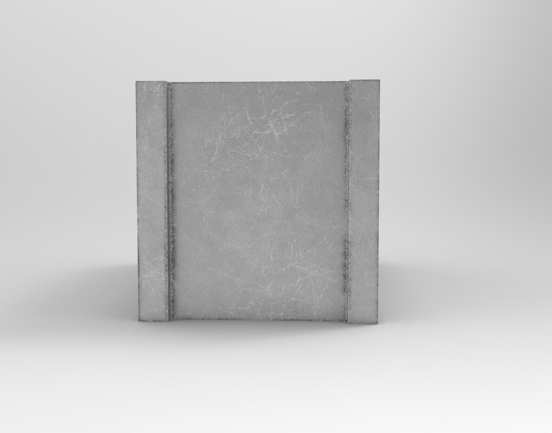 Cinder Block Pack Low-poly 3D model_2