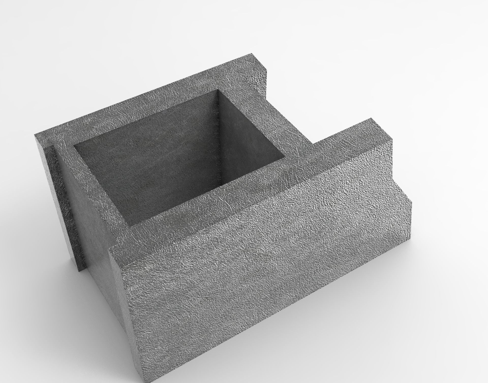 Cinder Block Pack Low-poly 3D model_7